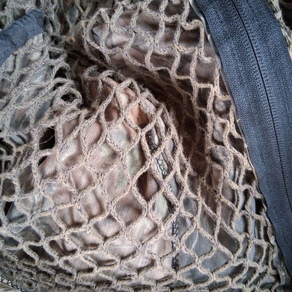 Shannons Bug Tamer Jacket Large Camo Breakup Hood Mesh Hunting 3D Grass Straw - Picture 5 of 8